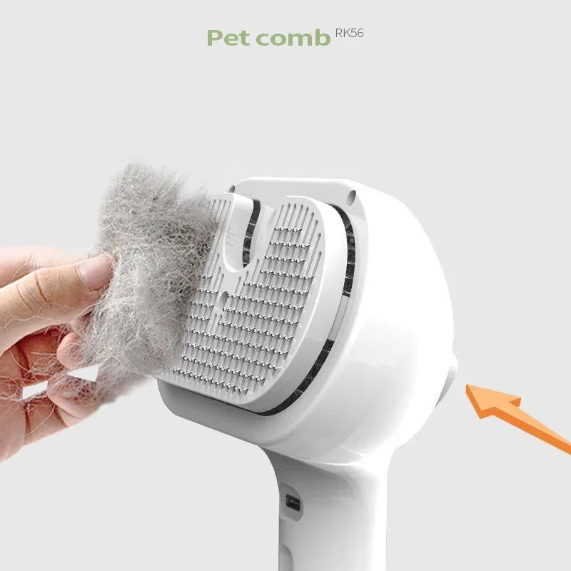 Upgraded Pet Grooming Comb & Steam Hair Remover for Dogs & Cats