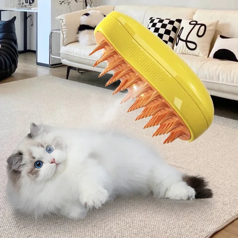 Upgraded Pet Grooming Comb & Steam Hair Remover for Dogs & Cats