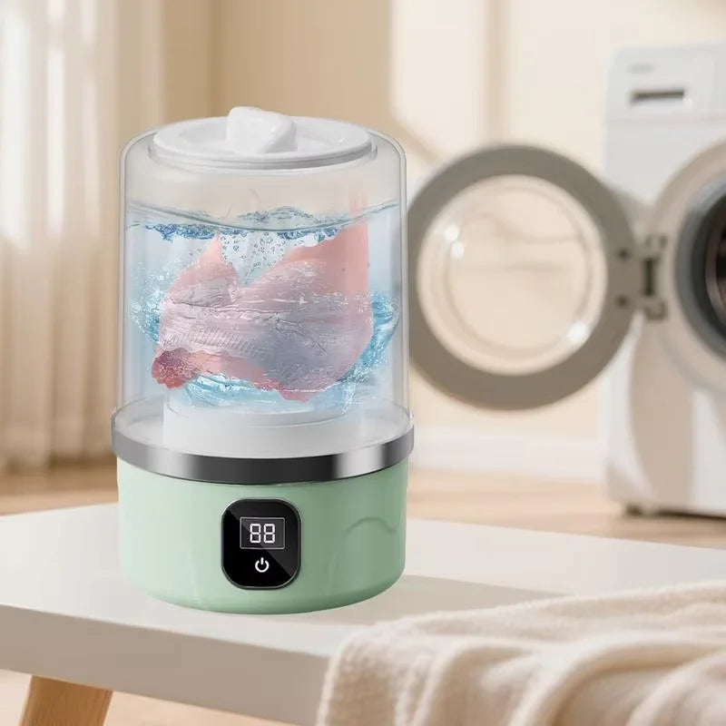 Wireless Portable 1L Mini Washing Machine for Socks & Underwear