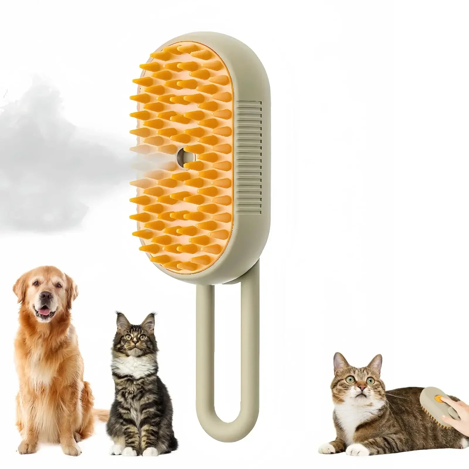 Upgraded Pet Grooming Comb & Steam Hair Remover for Dogs & Cats