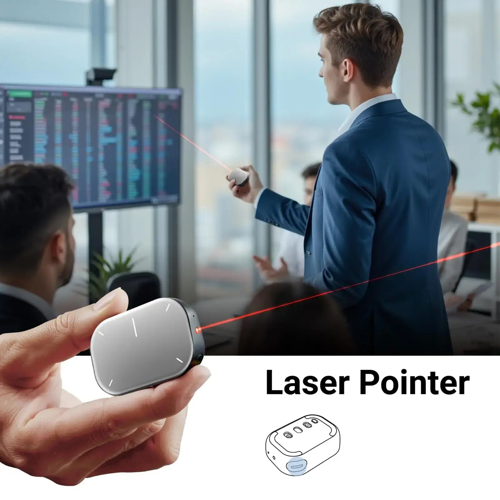 Cheerdots 2-in-1 Wireless Air Mouse