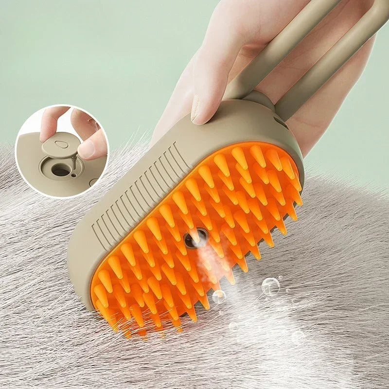 Upgraded Pet Grooming Comb & Steam Hair Remover for Dogs & Cats