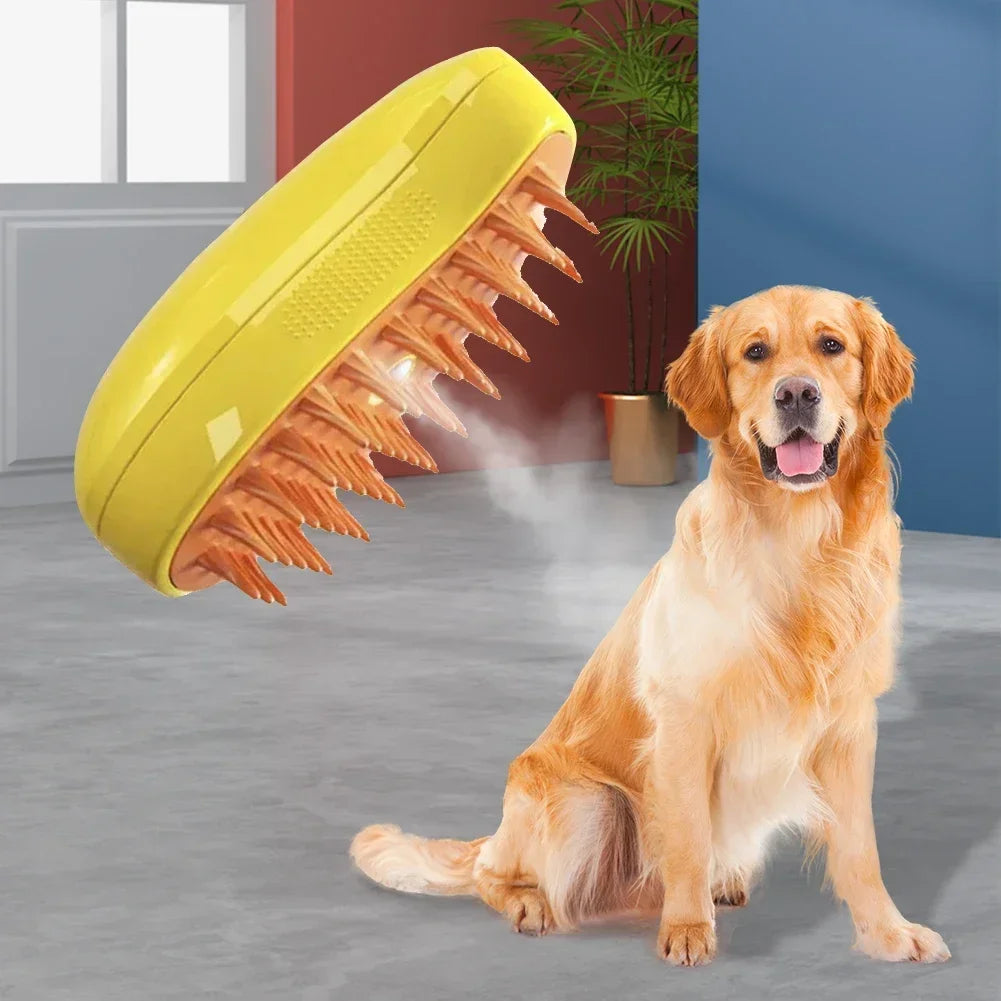 Upgraded Pet Grooming Comb & Steam Hair Remover for Dogs & Cats