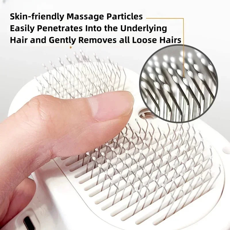 Upgraded Pet Grooming Comb & Steam Hair Remover for Dogs & Cats