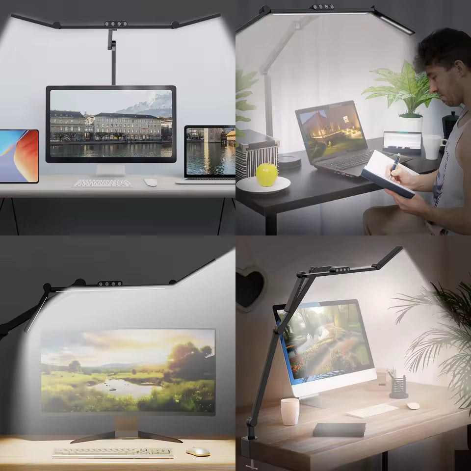 Remote Control Multi-Head Clamp Lamp