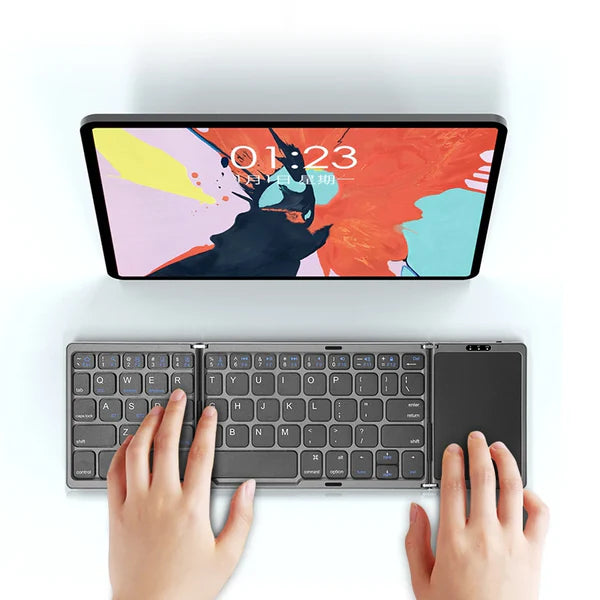 Foldable Bluetooth Keyboard With Touchpad