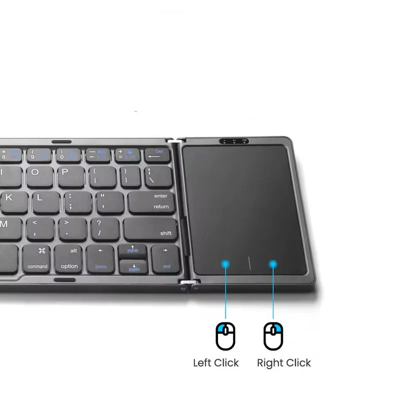 Foldable Bluetooth Keyboard With Touchpad