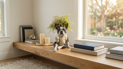 Bad Boy Bulldog Planter - Living Room Lifestyle
