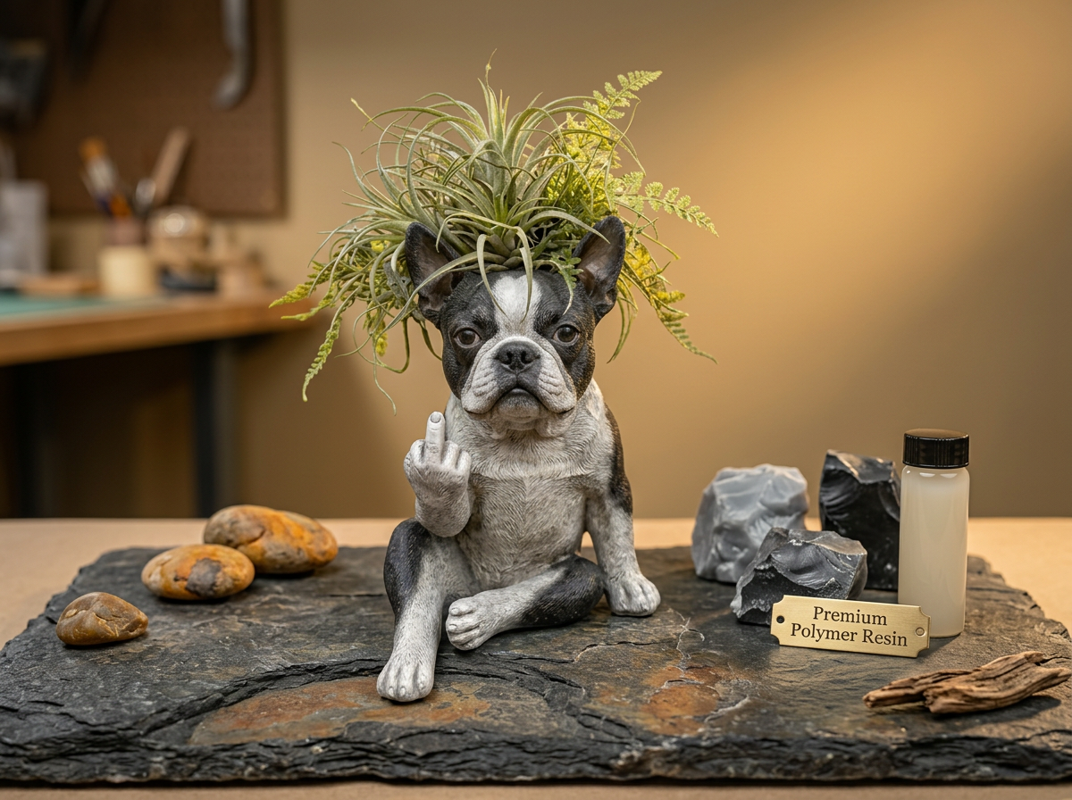 Bad Boy Bulldog Planter - Craftsmanship Detail